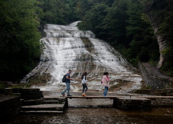 Waterfall in Buttermilk Falls State Park near Ithaca, NY