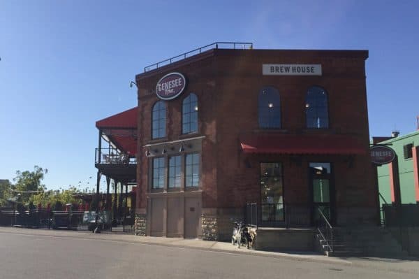 The exterior of the Genesee Brew House in Rochester, NY