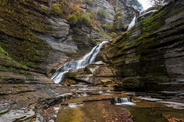 Lucifer Falls is a beautiful waterfall near Ithaca, NY