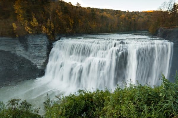 The waterfalls of Letchworth State Park in New York