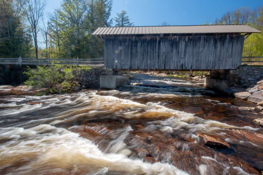 Visiting Salisbury Center Covered Bridge in Herkimer County, New York