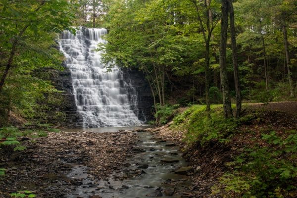 Waverly Glen Falls in Tioga County, New York