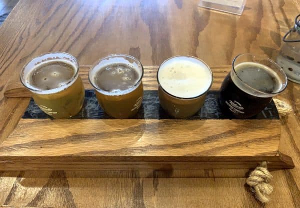 Flights of Beer at Wellsville Brewing Company in Allegany County, NY