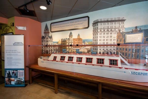 Inside the Erie Canal Museum in Syracuse, New York