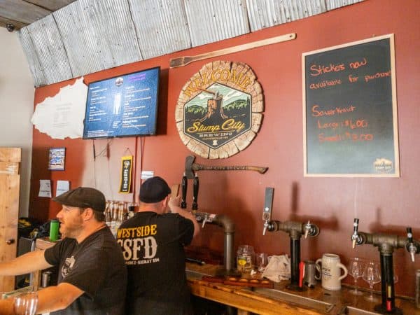 Inside Stump City Brewing in Fulton County, New York