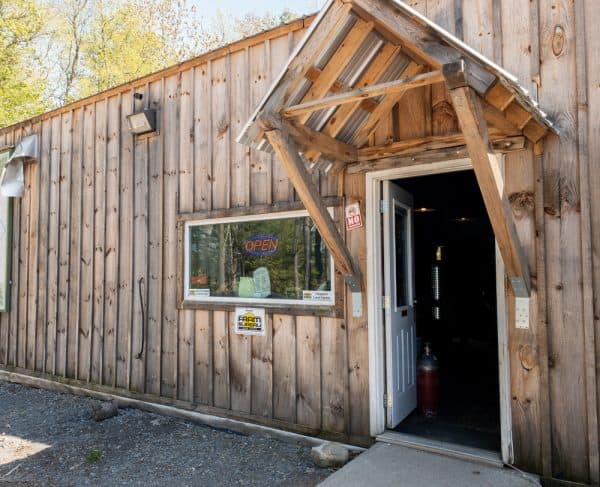 Exterior of Stump City Brewing near Gloversville, New York