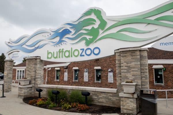 Entrance to the Buffalo Zoo in Buffalo New York