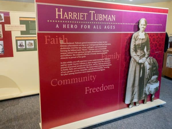 Inside the Harriet Tubman National Historical Park in Auburn, New York