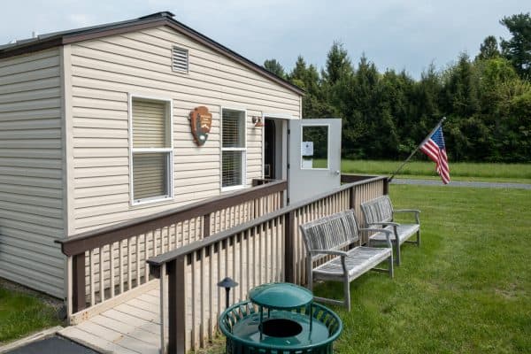 Visitor center at the Martin Van Buren National Historic Site in Kinderhook, New York