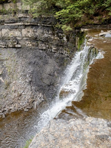 View of Upper Falls in Plotter Kill Preserve near Albany, New York