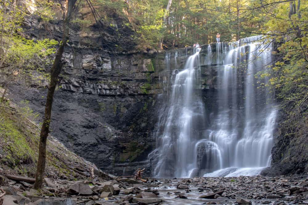 Exploring the Waterfalls at Plotter Kill Preserve in Rotterdam, New