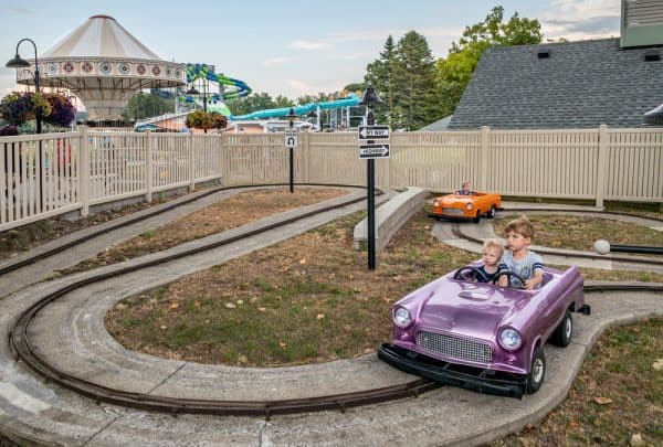 Car ride at Seabreeze Amusement Park in Monroe County, NY