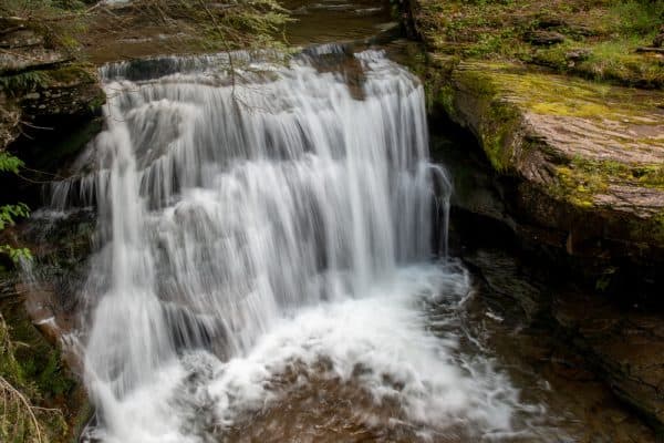 Lowest drop of Tompkins Falls in Delaware County, NY