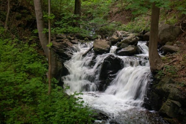 Waterfall at West Point Foundry Preserve near Cold Spring NY
