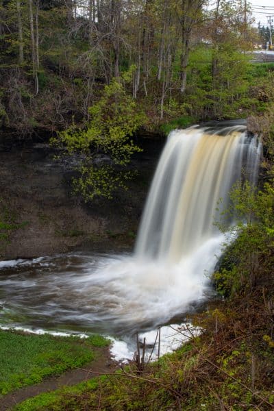 Upper viewing area at Wolcott Falls Park