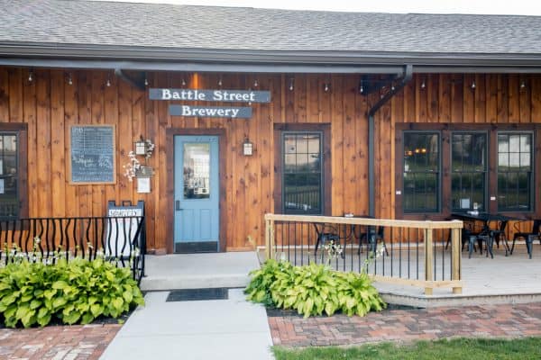 Exterior of Battle Street Brewery in Dansville, New York