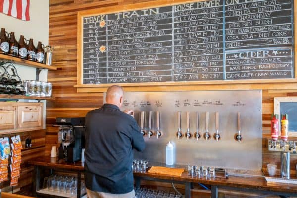 Bar at Battle Street Brewery in Livingston County NY