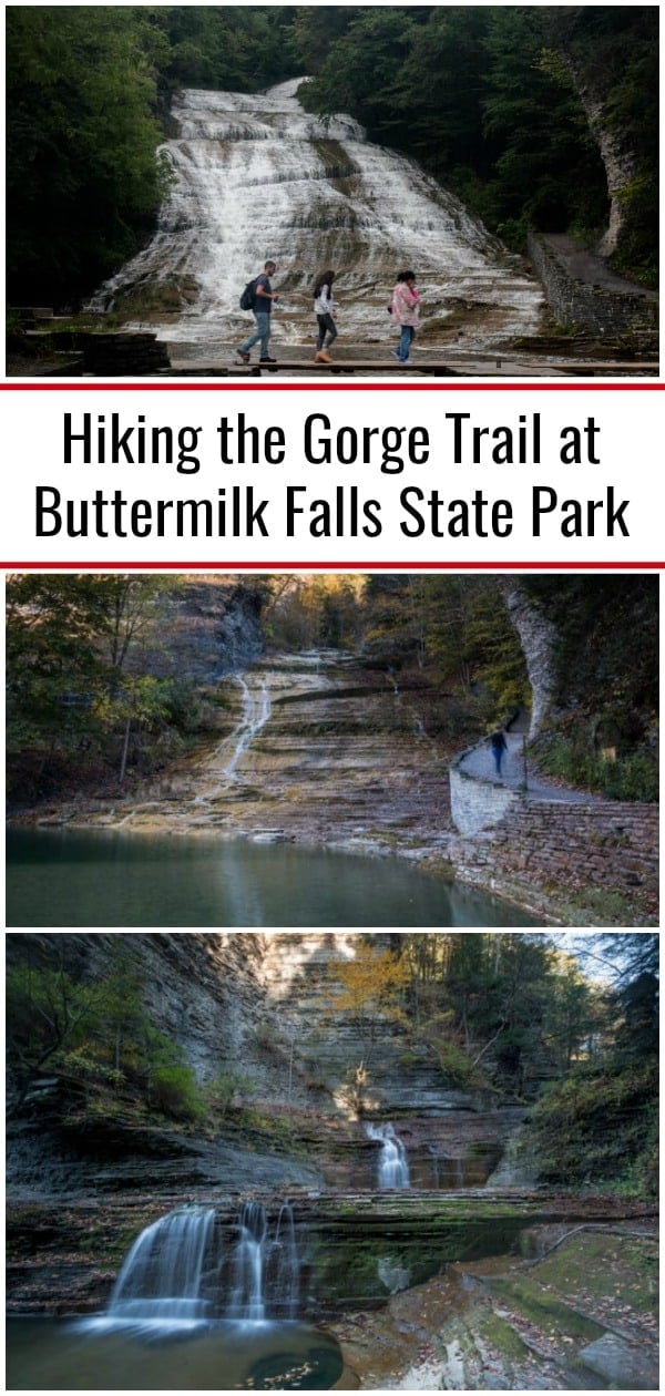 Hiking the Trail at Buttermilk Falls State Park in Ithaca