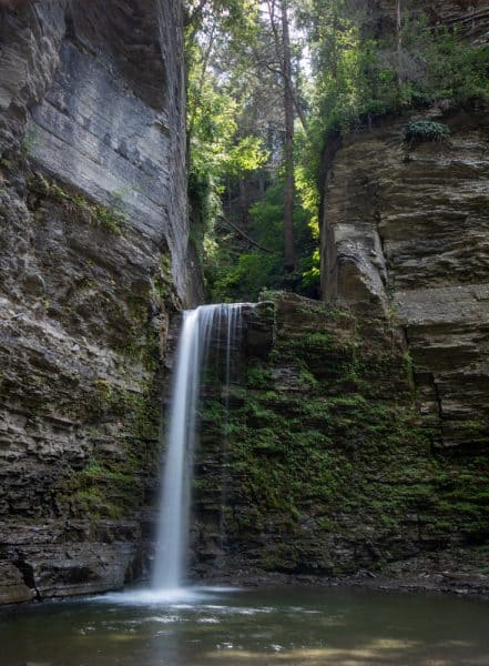 Eagle Cliff Falls at Havana Glen Park in Montour Falls, NY