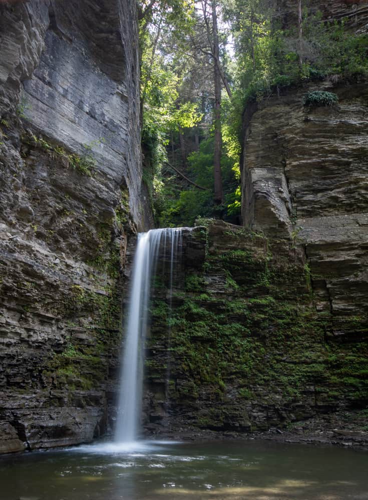 Hiking to Eagle Cliff Falls in Havana Glen Park near Watkins Glen ...