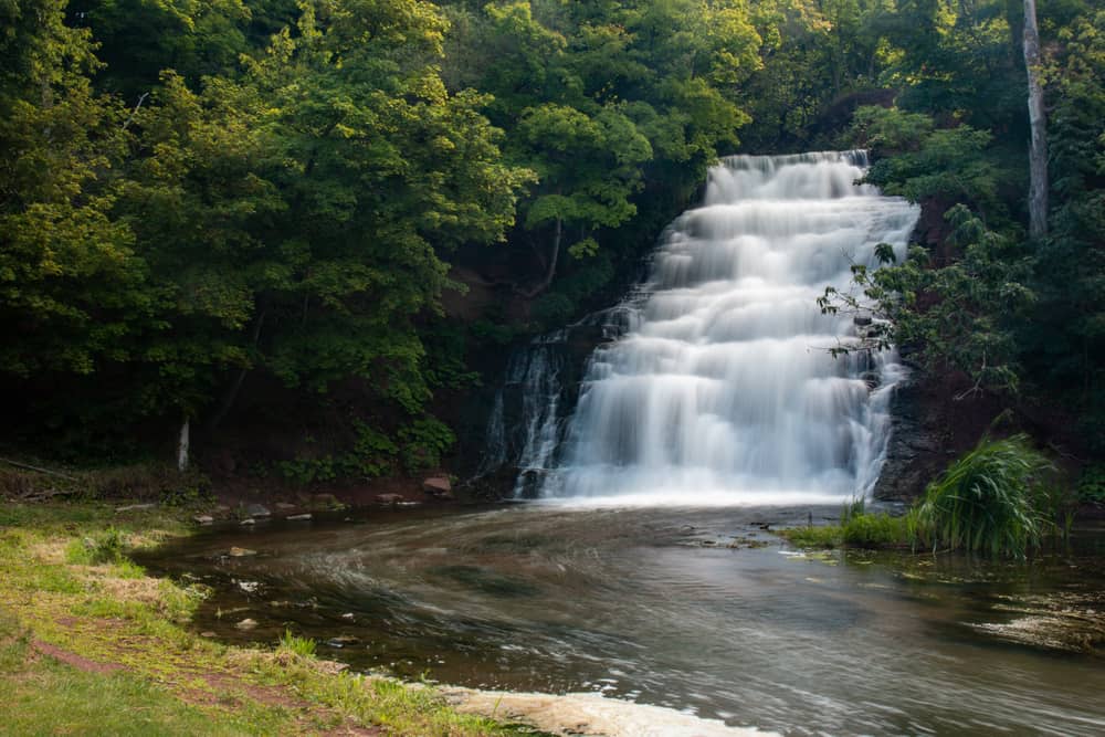 Holley Canal Falls in Orleans County, New York