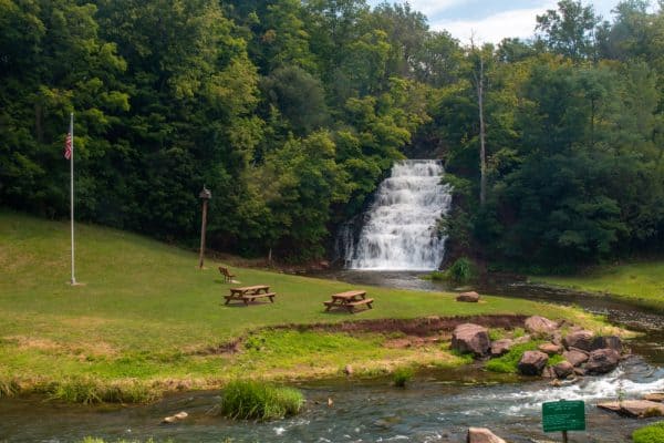 Holley Canal Falls in Orleans County, NY