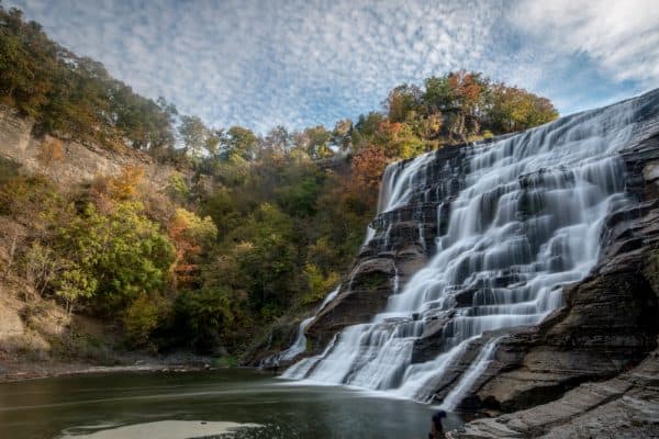 Ithaca Falls is one of the most beautiful and easiest-to-reach Finger Lakes waterfalls.