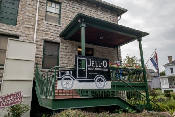 The exterior of the Jell-O Museum in LeRoy, New York.