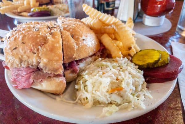 Beef on Weck at Schwabls near Buffalo, NY