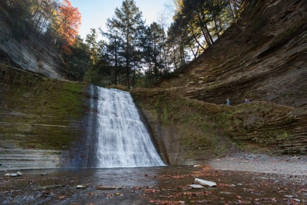 A Stony Brook State Park waterfall in the Finger Lakes.