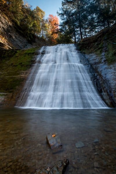 Waterfall in Stony Brook State Park near Dansville New York