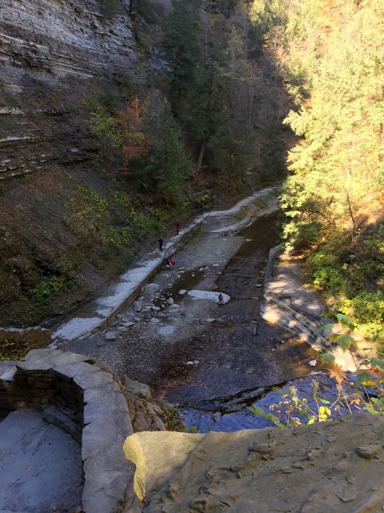 Hiking The Gorge Trail At Stony Brook State Park Near Dansville