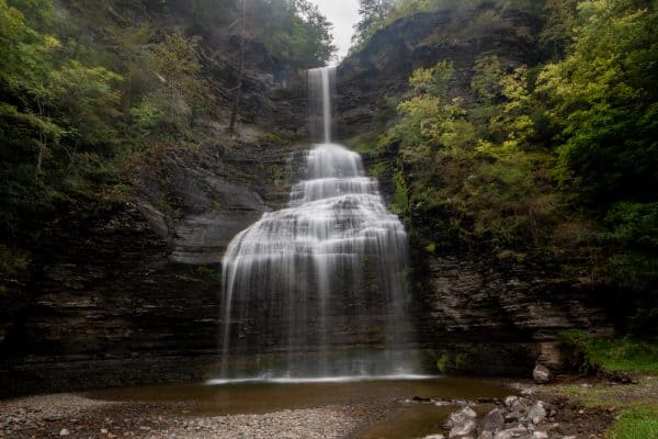 Aunt Sarah Waterfall in the Finger Lakes