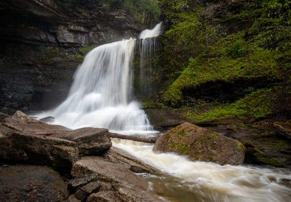 Cowsheds Falls in Fillmore Glen State Park in Moravia NY