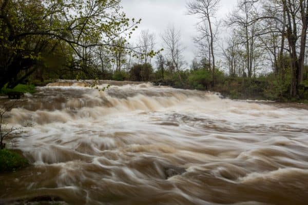 Double Drop Falls along Ontario Pathways in Phelps NY