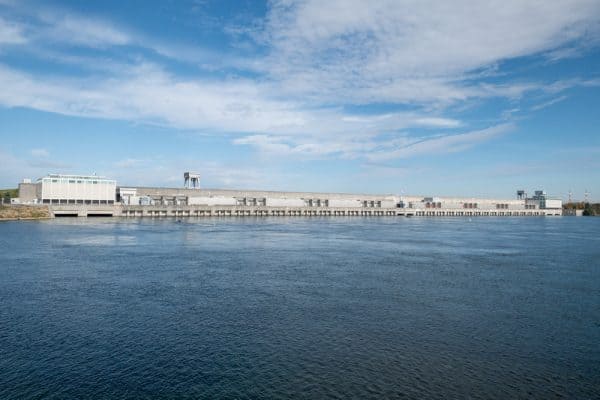 The Moses-Saunders Power Dam in St Lawrence County New York