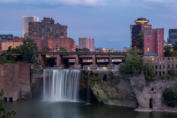 High Falls in downtown Rochester New York