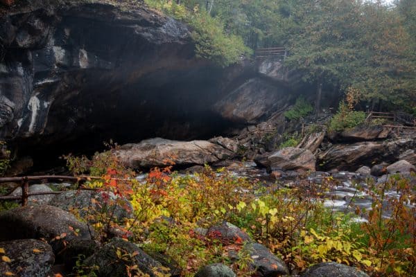Visiting the Natural Stone Bridge and Caves in the Adirondacks