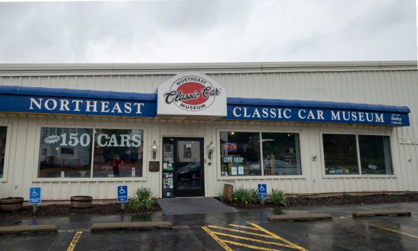 The exterior of the Northeast Classic Car Museum in Norwich New York