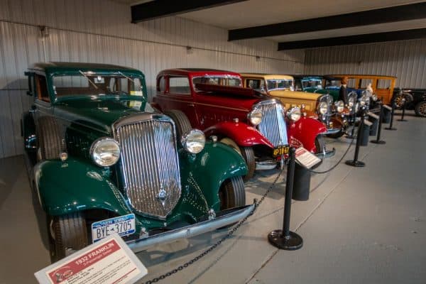 Franklin automobiles at the Northeast Classic Car Museum in Upstate NY