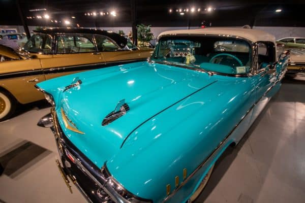  a close up of an antique car at the Northeast Classic Car Museum in Norwich NY 