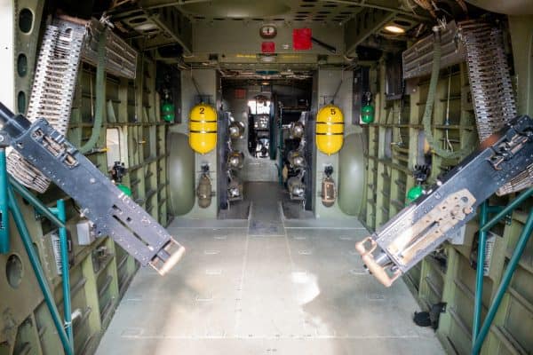 Inside of a C-47 at the American Airpower Museum in Suffolk County NY
