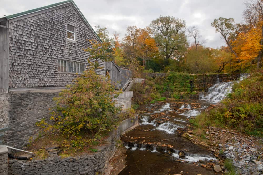 Burrville Cider Mill and its Waterfall in Watertown NY