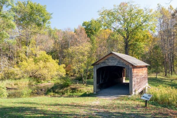 Hyde Hall Covered Bridge in Otsego County, NY