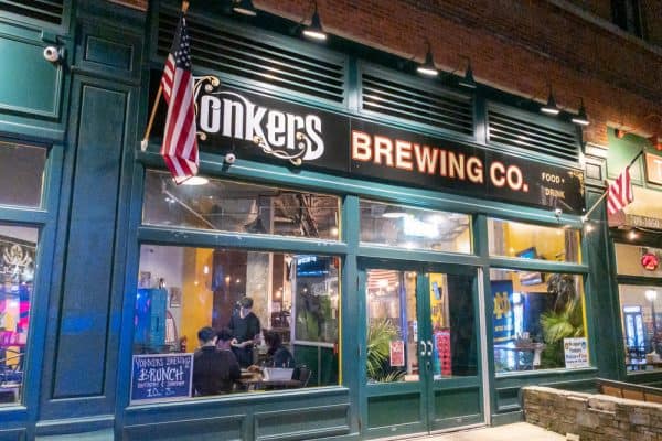 Exterior of Yonkers Brewing Company in Yonkers New York