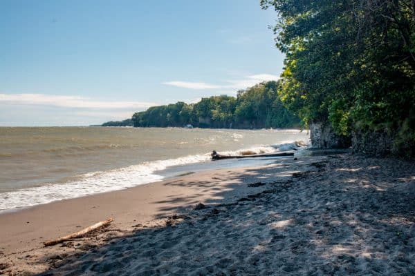 Westlake Public Beach along the shores of Lake Erie in southwestern New York