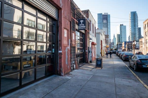 Entrance to Fifth Hammer Brewing in Long Island City NY