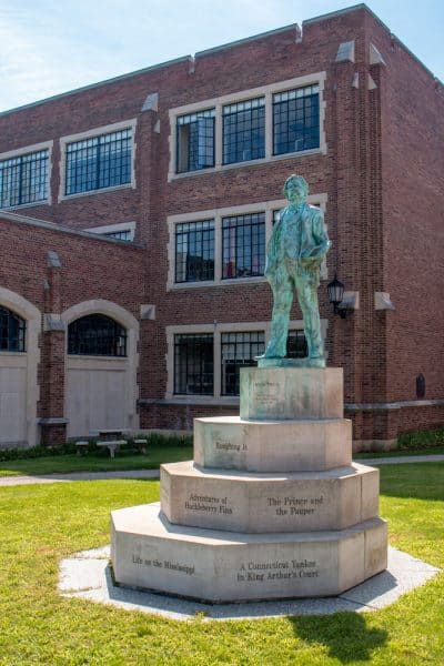 Mark Twain Statue at Elmira College in Upstate New York