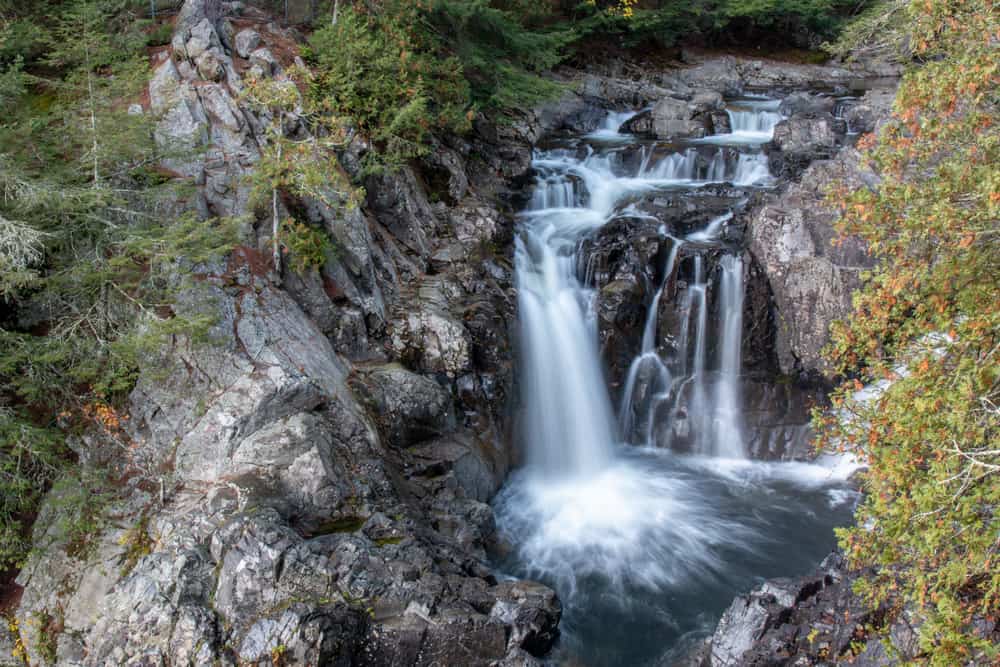 Split Rock Falls in the Adirondacks of New York