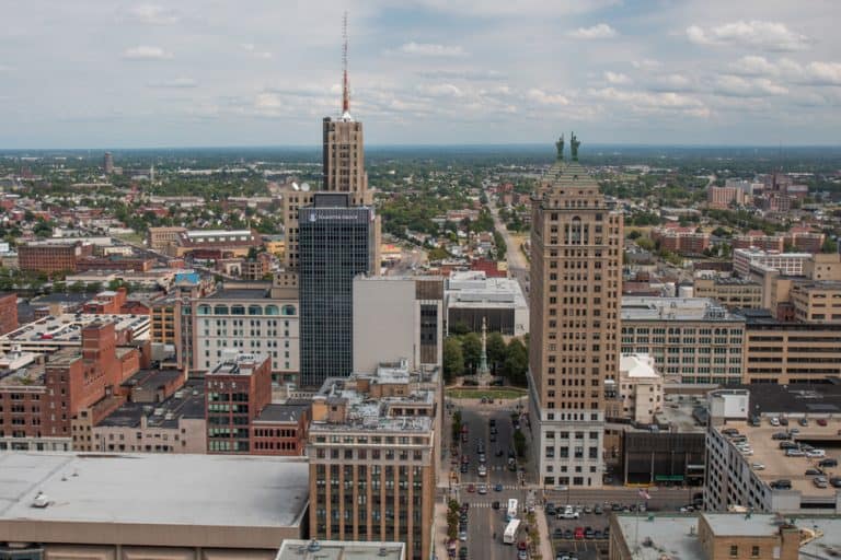 Overlooking Buffalo from the Buffalo City Hall Observation Deck ...